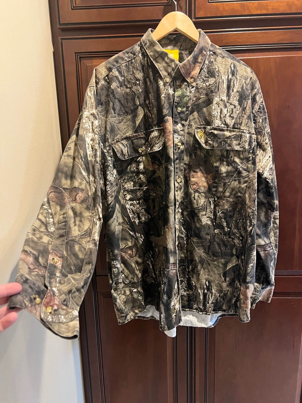 Browning Mens Wasatch-CB Hunting Shirt Mossy Oak Break-Up - 2XL